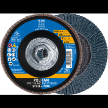 Pferd Inc. 69300451 - PFERD Flap Disc, 4-1/2" x 5/8-11, Z PSF STEELOX, 40 Grit, T29, Conical, Zirconia