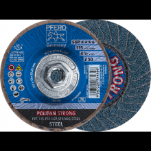 Pferd Inc. 69300681 - PFERD Flap Disc, 4-1/2" x 5/8-11, Z SGP STRONG STEEL, 50 Grit, T29, Conical, Zirconia