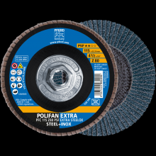 Pferd Inc. 69300729 - PFERD Flap Disc, 4-1/2" x 5/8-11, Z PSF EXTRA STEELOX, 80 Grit, T29, Conical, Zirconia