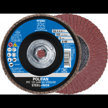 Pferd Inc. 69300522 - PFERD Flap Disc, 5" x 5/8-11, A SG STEELOX, 40 Grit, T29, Conical, Aluminum oxide