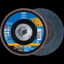 Pferd Inc. 69300792 - PFERD Flap Disc, 5" x 5/8-11, Z PSF EXTRA STEELOX, 40 Grit, T29, Conical, Zirconia