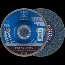 Pferd Inc. 67788125 - PFERD Flap Disc, 5" x 7/8, Z SGP STRONG STEEL, 50 Grit, T29, Conical, Zirconia