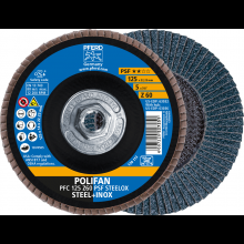 Pferd Inc. 69300591 - PFERD Flap Disc, 5" x 5/8-11, Z PSF STEELOX, 60 Grit, T29, Conical, Zirconia