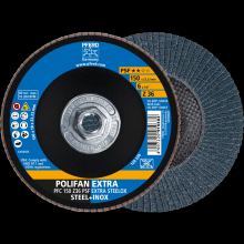 Pferd Inc. 69300868 - PFERD Flap Disc, 6" x 5/8-11, Z PSF EXTRA STEELOX, 36 Grit, T29, Conical, Zirconia