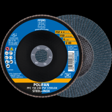 Pferd Inc. 67764150 - PFERD Flap Disc, 6" x 7/8, Z PSF STEELOX, 40 Grit, T29, Conical, Zirconia