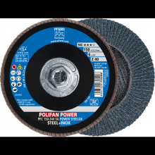 Pferd Inc. 69902580 - PFERD Flap Disc, 6" x 5/8-11, Z SG POWER STEELOX, 40 Grit, T29, Conical, Zirconia