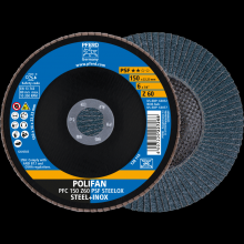 Pferd Inc. 67766150 - PFERD Flap Disc, 6" x 7/8, Z PSF STEELOX, 60 Grit, T29, Conical, Zirconia