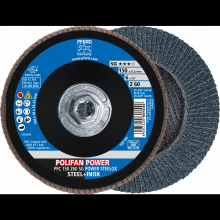 Pferd Inc. 69902581 - PFERD Flap Disc, 6" x 5/8-11, Z SG POWER STEELOX, 60 Grit, T29, Conical, Zirconia