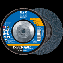 Pferd Inc. 69300757 - PFERD Flap Disc, 7" x 5/8-11, Z PSF EXTRA STEELOX, 36 Grit, T29, Conical, Zirconia