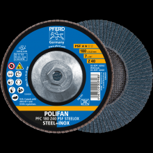 Pferd Inc. 69300456 - PFERD Flap Disc, 7" x 5/8-11, Z PSF STEELOX, 40 Grit, T29, Conical, Zirconia