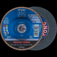 Pferd Inc. 67788180 - PFERD Flap Disc, 7" x 7/8, Z SGP STRONG STEEL, 50 Grit, T29, Conical, Zirconia