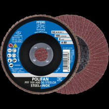 Pferd Inc. 67608100 - PFERD Flap Disc, 4" x 5/8, A SG STEELOX, 80 Grit, T27, Flat, Aluminum oxide