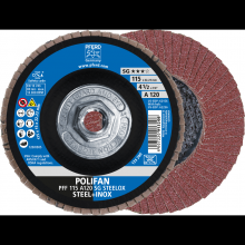 Pferd Inc. 69300493 - PFERD Flap Disc, 4-1/2" x 5/8-11, A SG STEELOX, 120 Grit, T27, Flat, Aluminum oxide