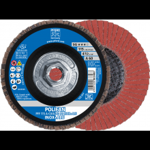 Pferd Inc. 69300548 - PFERD Flap Disc, 4-1/2" x 5/8-11, A-COOL SG INOX+ALU, 60 Grit,T27, Flat,Aluminum oxide