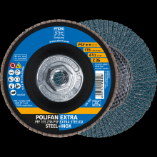 Pferd Inc. 69300721 - PFERD Flap Disc, 4-1/2" x 5/8-11, Z PSF EXTRA STEELOX, 36 Grit, T27, Flat, Zirconia