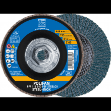 Pferd Inc. 69300435 - PFERD Flap Disc, 4-1/2" x 5/8-11, Z PSF STEELOX, 40 Grit, T27, Flat, Zirconia