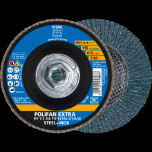 Pferd Inc. 69300723 - PFERD Flap Disc, 4-1/2" x 5/8-11, Z PSF EXTRA STEELOX, 60 Grit, T27, Flat, Zirconia