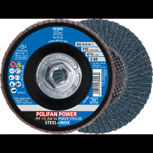 Pferd Inc. 69300505 - PFERD Flap Disc, 4-1/2" x 5/8-11, Z SG POWER STEELOX, 60 Grit, T27, Flat, Zirconia