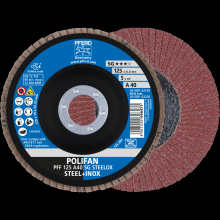 Pferd Inc. 67604125 - PFERD Flap Disc, 5" x 7/8, A SG STEELOX, 40 Grit, T27, Flat, Aluminum oxide