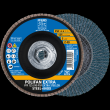 Pferd Inc. 69300787 - PFERD Flap Disc, 5" x 5/8-11, Z PSF EXTRA STEELOX, 40 Grit, T27, Flat, Zirconia