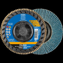 Pferd Inc. 69300904 - PFERD Flap Disc, 5" x 7/8, Z PSF TRIM STEELOX, 60 Grit, T27, Flat, Zirconia