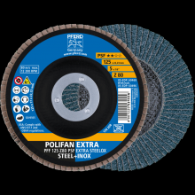 Pferd Inc. 69300766 - PFERD Flap Disc, 5" x 7/8, Z PSF EXTRA STEELOX, 80 Grit, T27, Flat, Zirconia