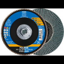 Pferd Inc. 69300649 - PFERD Flap Disc, 6" x 5/8-11, Z PSF STEELOX, 60 Grit, T27, Flat, Zirconia