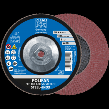 Pferd Inc. 69300502 - PFERD Flap Disc, 7" x 5/8-11, A SG STEELOX, 80 Grit, T29, Conical, Aluminum oxide