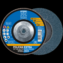 Pferd Inc. 69300754 - PFERD Flap Disc, 7" x 5/8-11, Z PSF EXTRA STEELOX, 60 Grit, T27, Flat, Zirconia