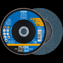 Pferd Inc. 67666185 - PFERD Flap Disc, 7" x 7/8, Z PSF STEELOX, 60 Grit, T27, Flat, Zirconia