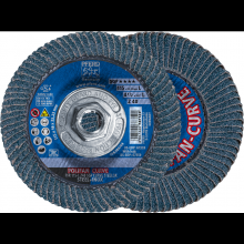 Pferd Inc. 69300748 - PFERD Flap Disc, 4-1/2" x 5/8-11, Z SGP CURVE STEELOX, 40 Grit, Large Radius, Zirconia