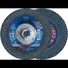 Pferd Inc. 69300745 - PFERD Flap Disc, 4-1/2" x 5/8-11, Z SGP CURVE STEELOX, 40 Grit, Medium Radius,Zirconia