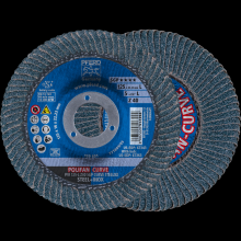 Pferd Inc. 67689062 - PFERD Flap Disc, 5" x 7/8, Z SGP CURVE STEELOX, 40 Grit, Large Radius, Zirconia