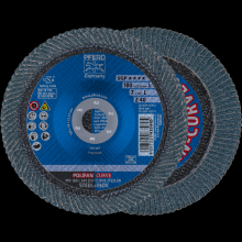 Pferd Inc. 67689095 - PFERD Flap Disc, 7" x 7/8, Z SGP CURVE STEELOX, 40 Grit, Large Radius, Zirconia