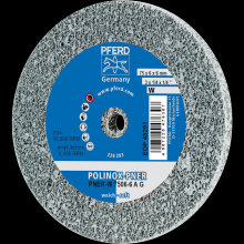 Pferd Inc. 44691621 - PFERD POLINOX® Unitized Wheel, 3" x 1/4 x 1/4, Coarse, Soft, 8AM, Aluminum oxide