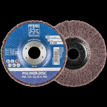 Pferd Inc. 44692261 - PFERD POLINOX® Fibre-backing disc, 5" 3/4 x 7/8, Radial, 100 Grit, Aluminum oxide