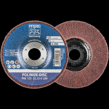 Pferd Inc. 44692263 - PFERD POLINOX® Fibre-backing disc, 5" 3/4 x 7/8, Radial, 280 Grit, Aluminum oxide