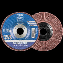 Pferd Inc. 44692267 - PFERD POLINOX® Fibre-backing disc, 5" x 3/4 x 7/8, Interleaved,180 Grit,Aluminum oxide