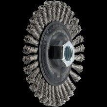 Pferd Inc. 79184831 - PFERD Stringer Bead Wheel Brush 4" Dia .020 Stainless Steel 5/8-11" Thread .023 Retail