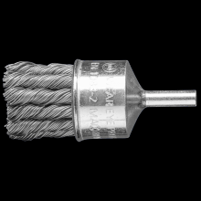 Pferd Inc. 47701724 - PFERD Knot Wire End Brush PSF 1" Dia. .020 Carbon Steel 1/4" Shank 10 Pack