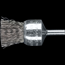 Pferd Inc. 43740062 - PFERD Crimped Wire End Brush PSF 1" Dia. .020 Carbon Steel 1/4" Shank