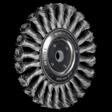 Pferd Inc. 43740035 - PFERD Standard Twist Knot Wire Wheel Brush PSF 6" Dia. .014 CS5/8-1/2" Arbor