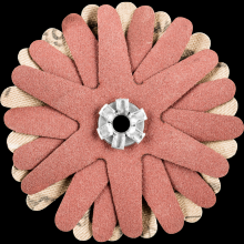 Pferd Inc. 42732090 - PFERD POLISTAR-TUBE Abrasive Star, 2-1/4"dia,6 Layers,4mm Bore,320 Grit,Aluminum oxide