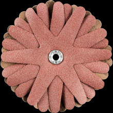 Pferd Inc. 42732146 - PFERD POLISTAR-TUBE Abrasive Star, 3-1/2"dia,8 Layers,5mm Bore,120 Grit,Aluminum oxide