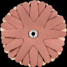 Pferd Inc. 42732148 - PFERD POLISTAR-TUBE Abrasive Star, 3-1/2"dia,8 Layers,5mm Bore,180 Grit,Aluminum oxide