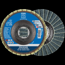 Pferd Inc. 44694213 - PFERD POLIVLIES® Non-Woven Flap Disc, 5" X-LOCK, 240 Grit, Fine, Aluminum oxide