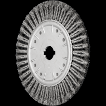 Pferd Inc. 79182020 - PFERD COMBITWIST® Full Cable Knot Wheel Brush 15" Dia. .020 CS2" Keyed Arbor