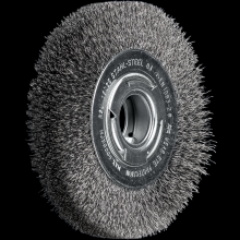 Pferd Inc. 79181115 - PFERD Crimped Wire Wheel Brush 6" Dia Medium Face .012 Carbon Steel 2" Arbor