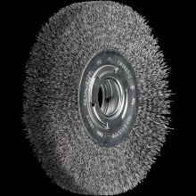 Pferd Inc. 79181121 - PFERD Crimped Wire Wheel Brush 7" Dia Medium Face .012 Carbon Steel 2" Arbor