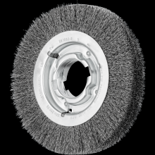 Pferd Inc. 79181247 - PFERD Crimped Wire Wheel Brush 8" Dia Wide Face .012 Carbon Steel 2" Keyed Arbor